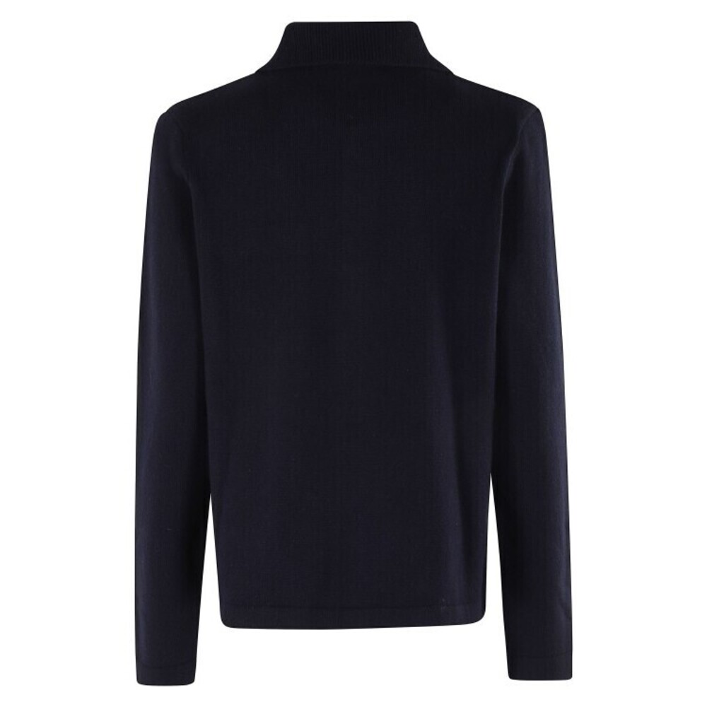 A.P.C. Navy Blue Wool Cardigan With Classic Collar - NWT - Picture 2 of 2